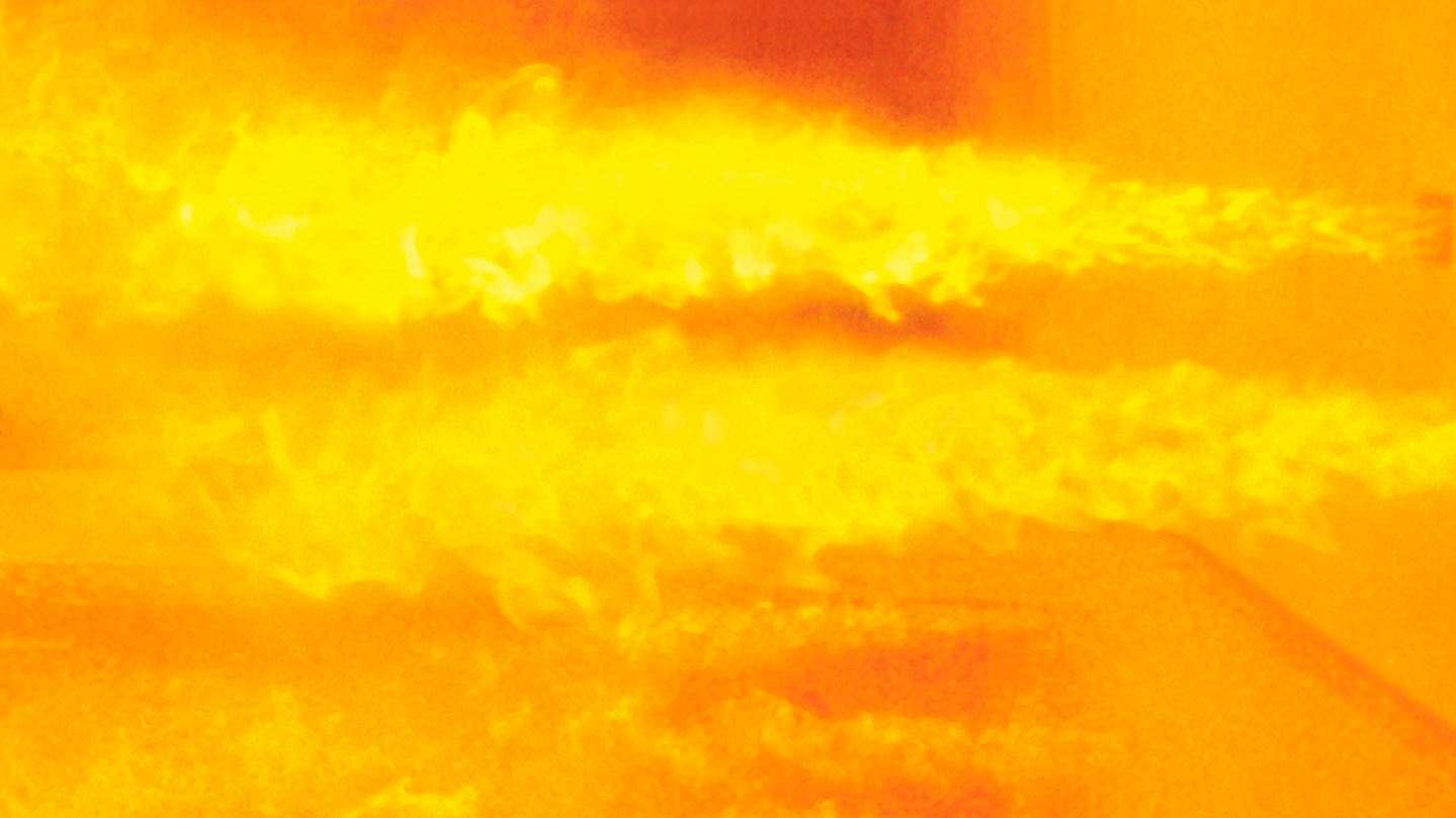 close up burner flame